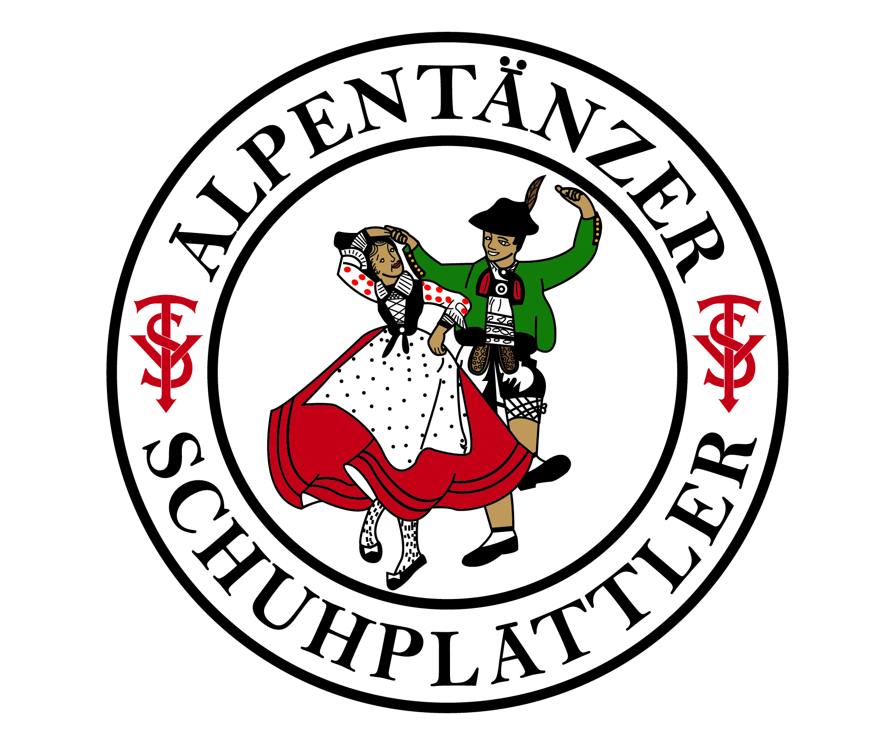Alpentänzer Schuhplattler